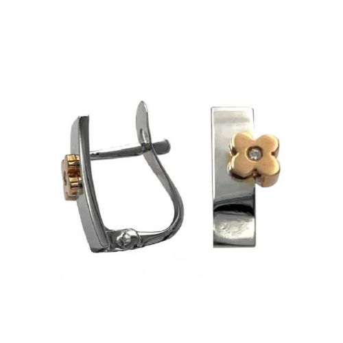 Arracades comunió or i diamants 0,012 ct - BR1587P
