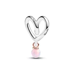 Charm Corazón Envuelto en Dos Tonos - 783242C01