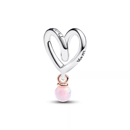 Charm Corazón Envuelto en Dos Tonos - 783242C01