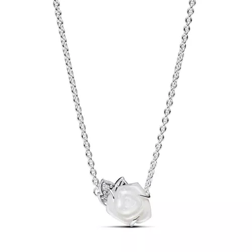 Collar Rosa Blanca Floreixent - 393206C01-45