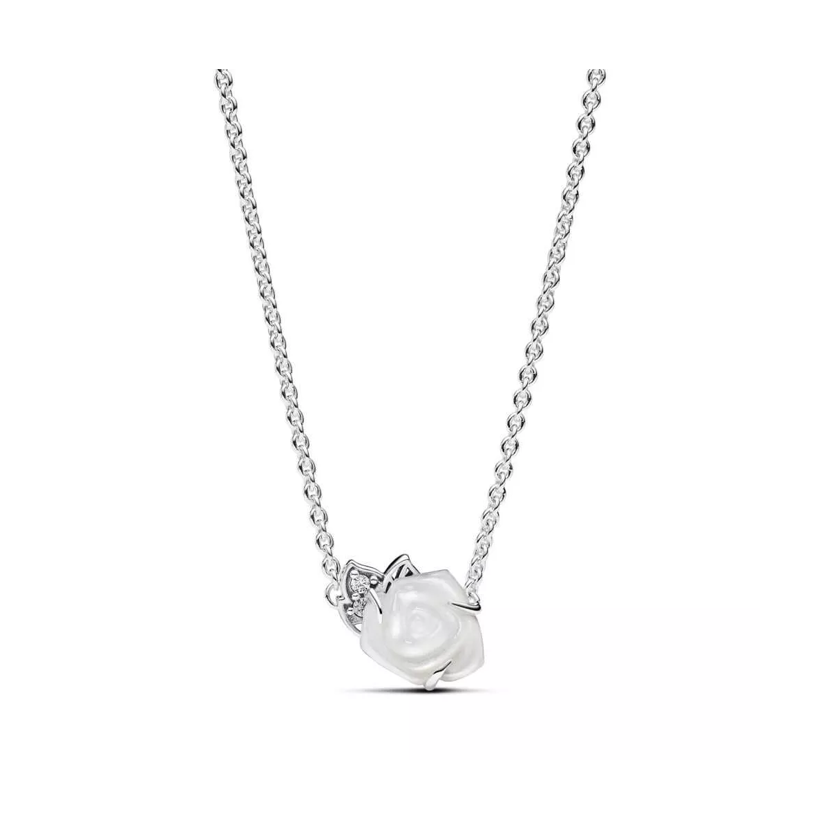 Collar Rosa Blanca Floreixent - 393206C01-45