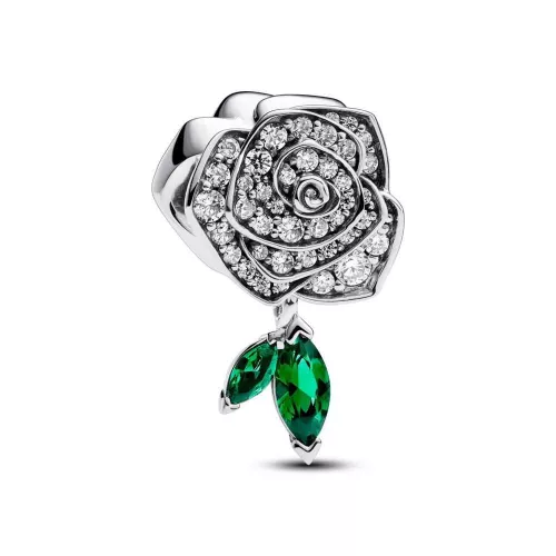 Charm en plata de ley Rosa Floreciendo Brillante - 793201C01