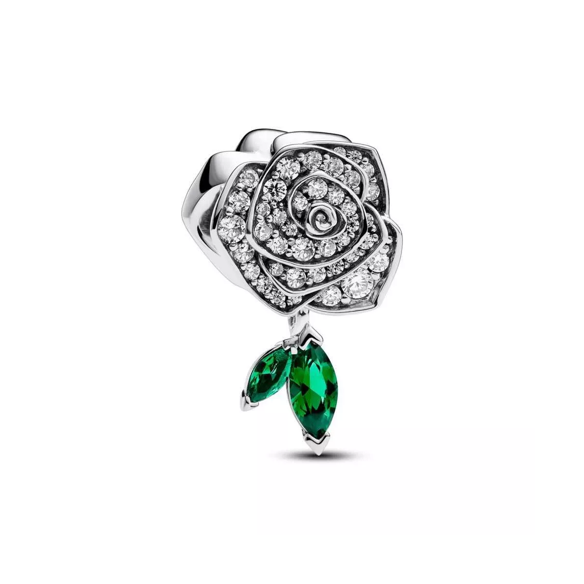 Charm en plata de ley Rosa Floreciendo Brillante - 793201C01