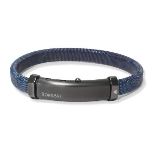 Polsera BORSARI AUDACE ACCIAIO Blue Talla M - BRSTAU50