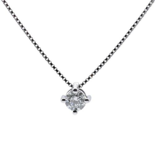 Penjoll en or blanc i diamant VS 0,18 cts - CLN002556 14S