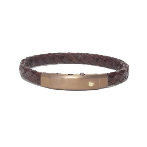 Polsera BORSARI AUDACE Pelle Brown Talla M - BRSTPE003