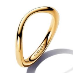 Anillo de Banda Forma Orgánica con Recubrimiento Oro 14K - 163314C00-54
