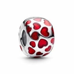 Hearts Round Clip Charm de Clip en plata de ley Redondo Corazones Pandora - 793679C01