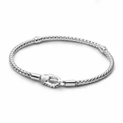Pulsera Pandora Moments en plata de ley Cadena & Cierre con Tachuelas Pandora - 593681C00-19