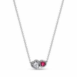 Collaret en plata de llei Halo Cors Pandora - 393632C01-45
