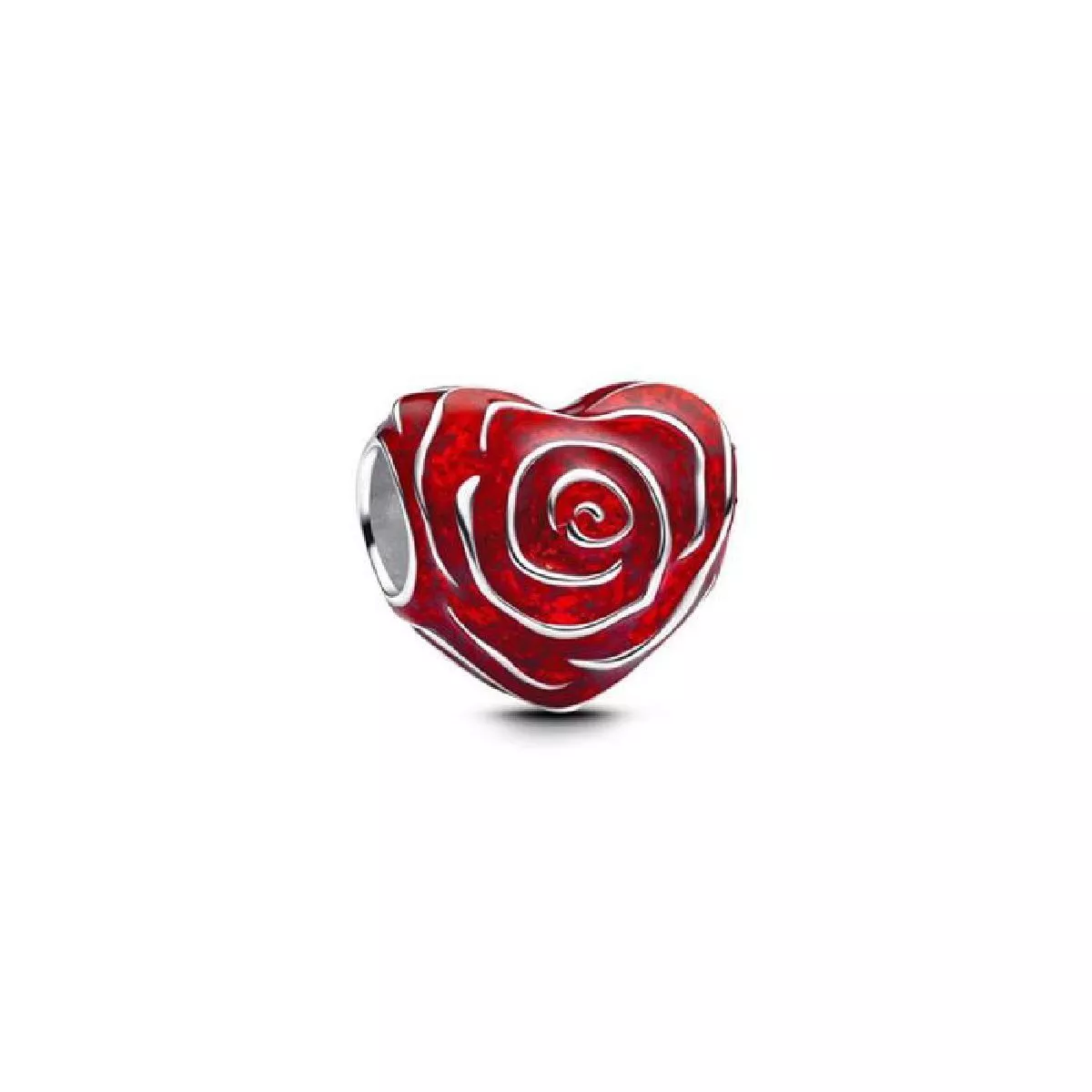Charm en plata de ley Corazón Rosa Pandora - 793673C01