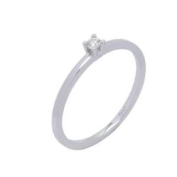 SOLITARIO ORO BLANCO Y DIAMANTE 0.055 cts - 364212