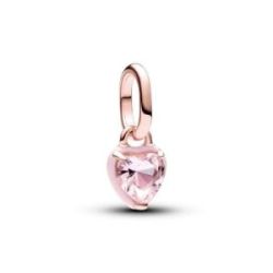 Charm Mini Colgante Pandora ME en oro rosa  Corazón Chakra Rosa  - 783042C01