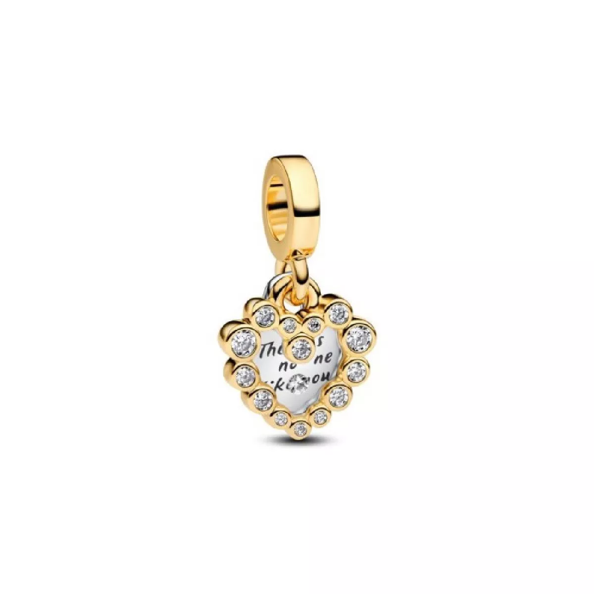 Charm Colgante Doble Corazón Brillante - 763765C01