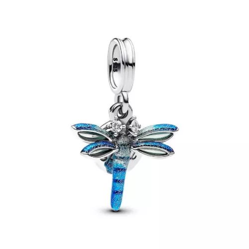 Charm Colgante Doble Libélula Plata - 793745C01