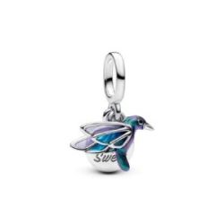 Charm Colgante Doble Colibrí Plata - 793746C01