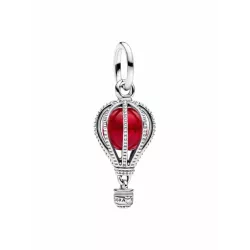 Charm Colgante Globo Aerostático de Cristal de Murano Plata - 798064C01