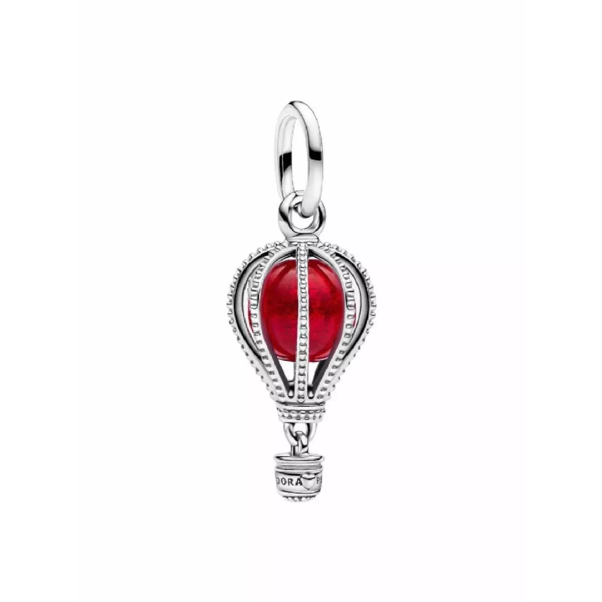 Charm Colgante Globo Aerostático de Cristal de Murano Plata - 798064C01