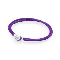 Pulsera en cordón morado - 590749CPE-S1