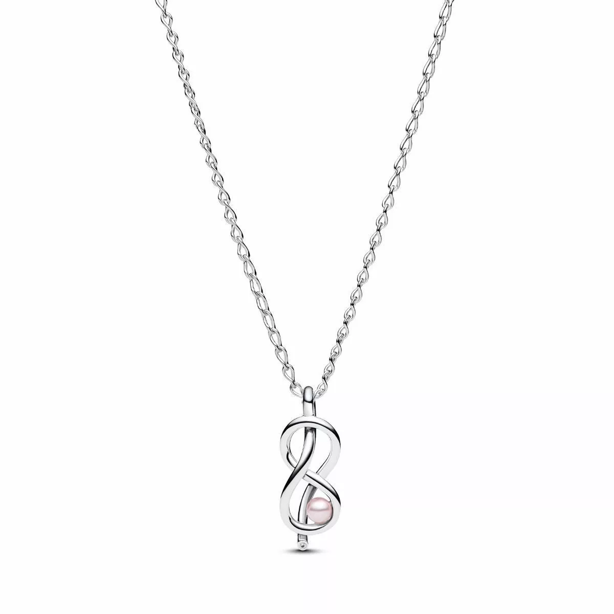 Collar Nudo Infinito Plata de primera ley - 393762C01-50