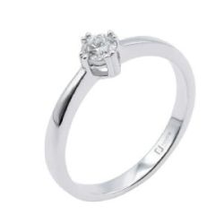 ANELL SOLITARI OR BLANC 0,16 KL - 341012