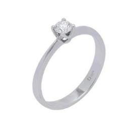 ANELL SOLITARI OR BLANC AMB BRILLANT 0,10 - 358112