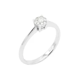 SOLITARIO ORO BLANCO Y DIAMANTE DE 0.07 cts. - AA 031163 0S