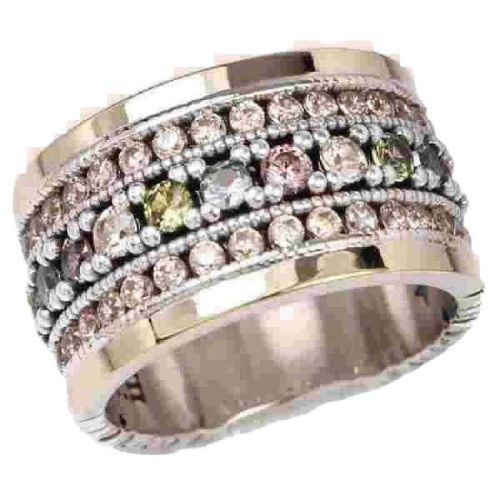 ANILLO ORO/PL MIX CHAMPAGNE - 10949MIXCH