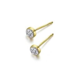 ARRACADES EN OR GROC AMB BRILLANTS - GB159OA.00