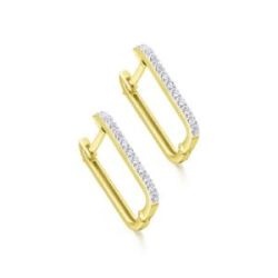 ARRECADES D’OR GROC AMB DIAMANTS - GB215OA.00