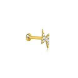 PIERCING RAIG D’OR GROC AMB DIAMANTS - GB199OA.00
