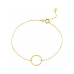 PULSERA ORO AMARILLO Y DIAMANTES - PB 084555