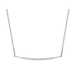 COLLAR ORO BLANCO CON DIAMANTES 0,076k - CB 026297