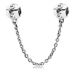 Charm de Cadena de Seguridad Banda de Corazones - 791088-05