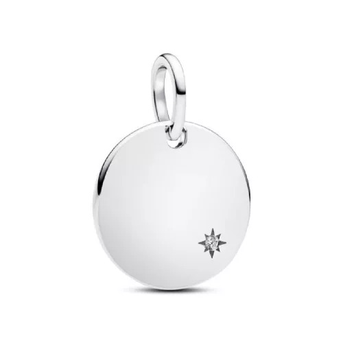 Penjoll Etiqueta amb Diamant Sintètic Gravable - 394012C01