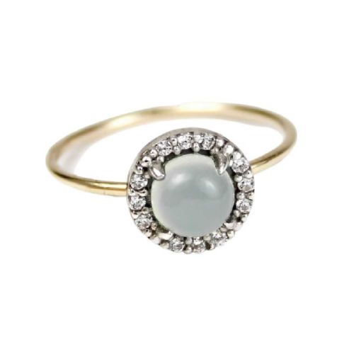 ANILLO ORO CALCEDONIA - 10644CA