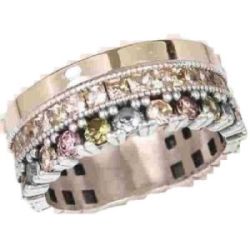 ANELL OR/PLATA CARRE XAMPANY MIX - 10947CHMIX