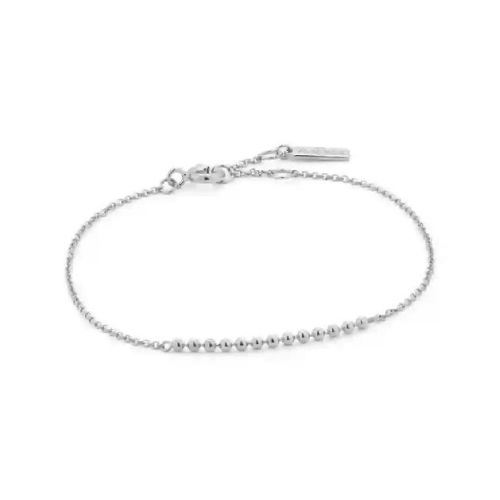 PULSERA DE PLATA CON BOLITAS - B002-01H