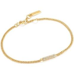 PULSERA DE PLATA CHAPADA GLAM BAR - B037-02G