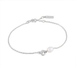 PULSERA DE PLATA CON PERLA - B043-01H
