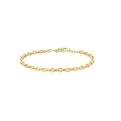 PULSERA DE PLATA CHAPADA CON CADENA - B062-03G