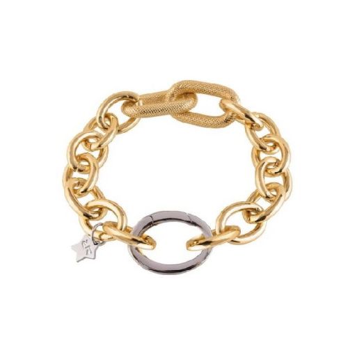 PULSERA DE BRONCE BAÑADA EN ORO - BDVBOO28