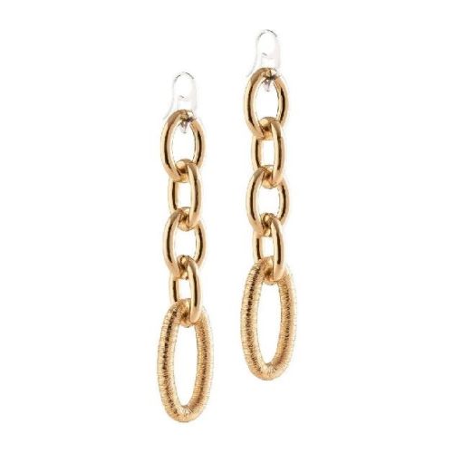 PENDIENTES COLGANTES DE BRONCE BAÑADO EN ORO - BDVOOO15