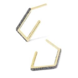 ARRACADES DE PLATA AMB POLS DE DIAMANT - SJLOAO42