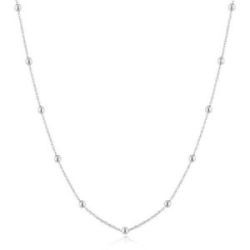 COLLAR PLATA CON BOLITAS - N060-02H