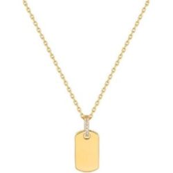 COLLAR ORO CON PLAQUETA - N037-02G