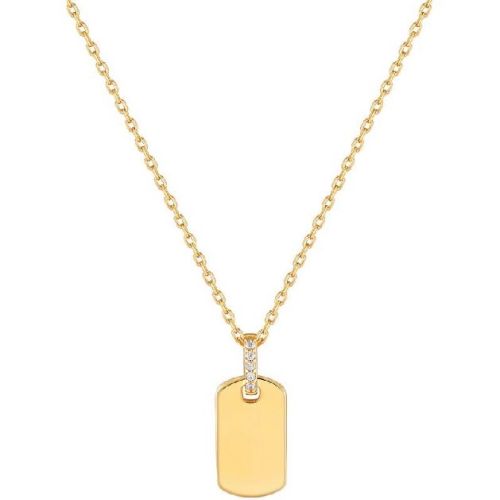 COLLAR ORO CON PLAQUETA - N037-02G