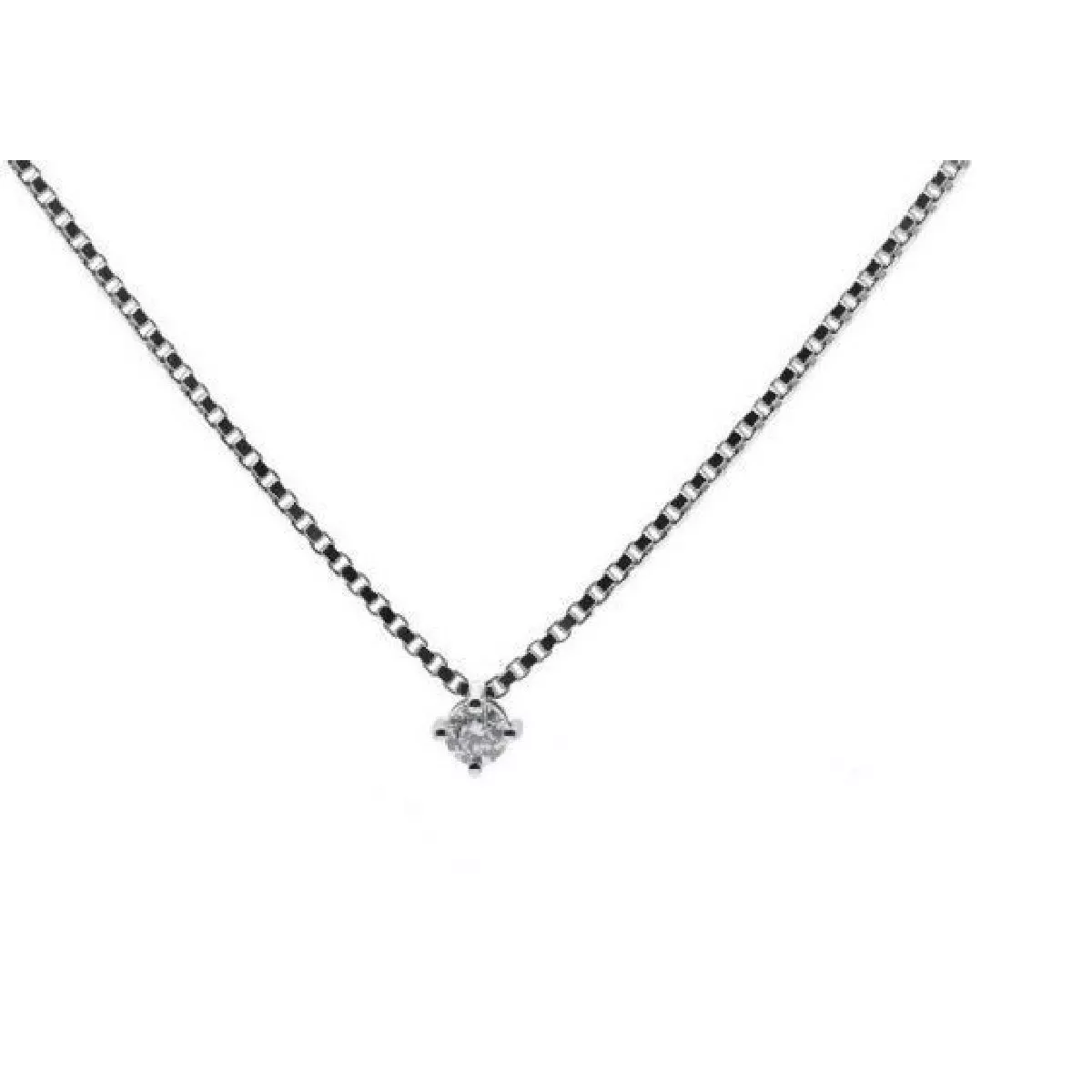 COLLAR ORO BLANCO Y DIAMANTES - CLN002556 18