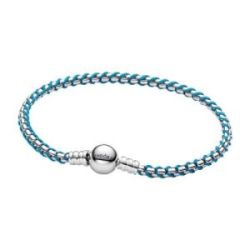 Pulsera Cadena Caja Cordón Azul - 593816C01-18