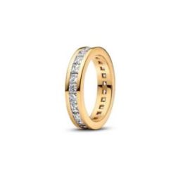 Anell de Doble Banda amb Revestiment d’Or de 14k - 163799C01-56